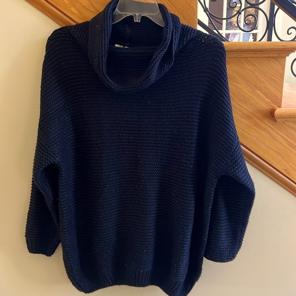 JCL Sweater Size T.U.Oversize One Size Black Canle Knit